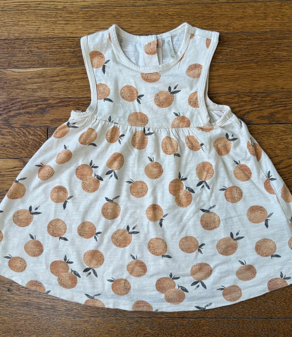 Rylee + Cru Girls' Oranges Dress Size 18-24 Months